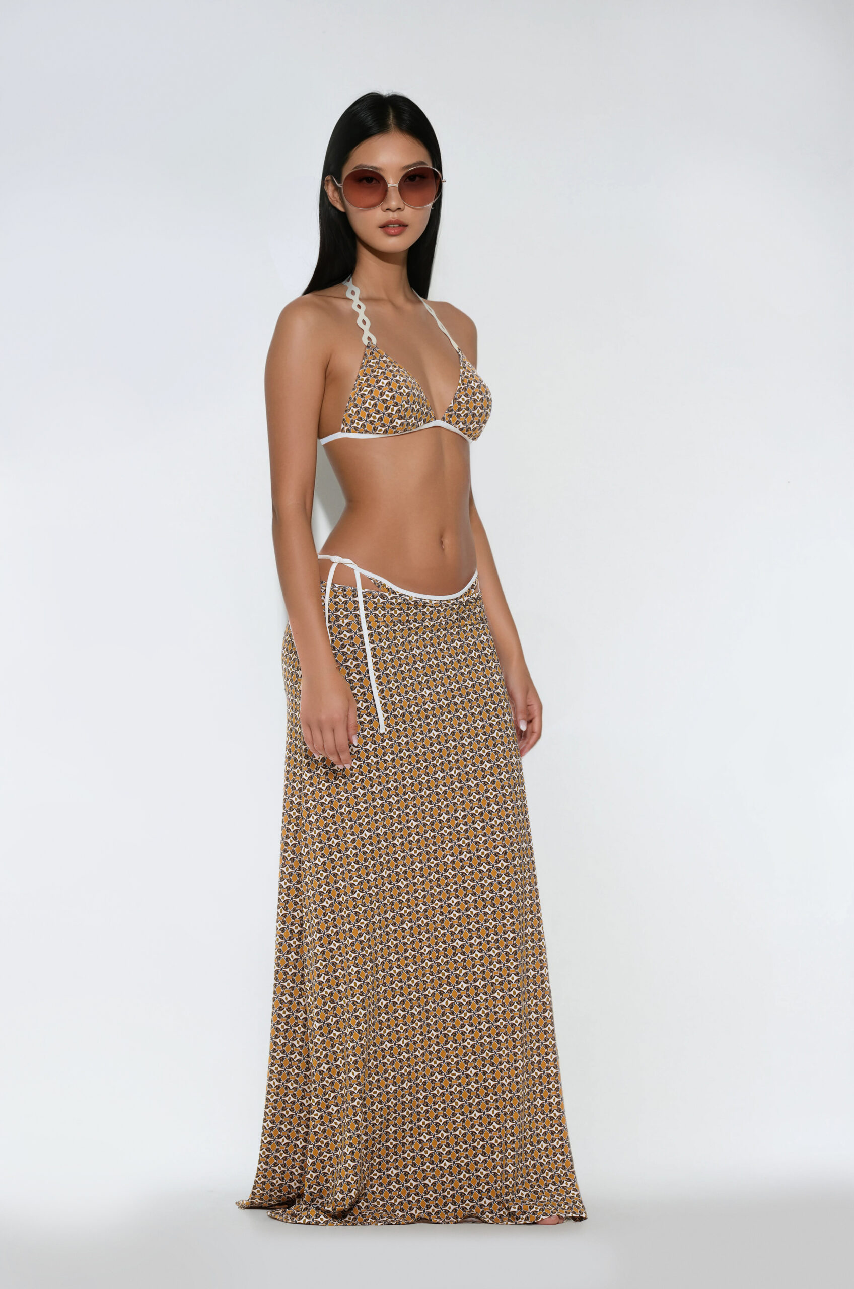 Giselle gonna stampa geometrica