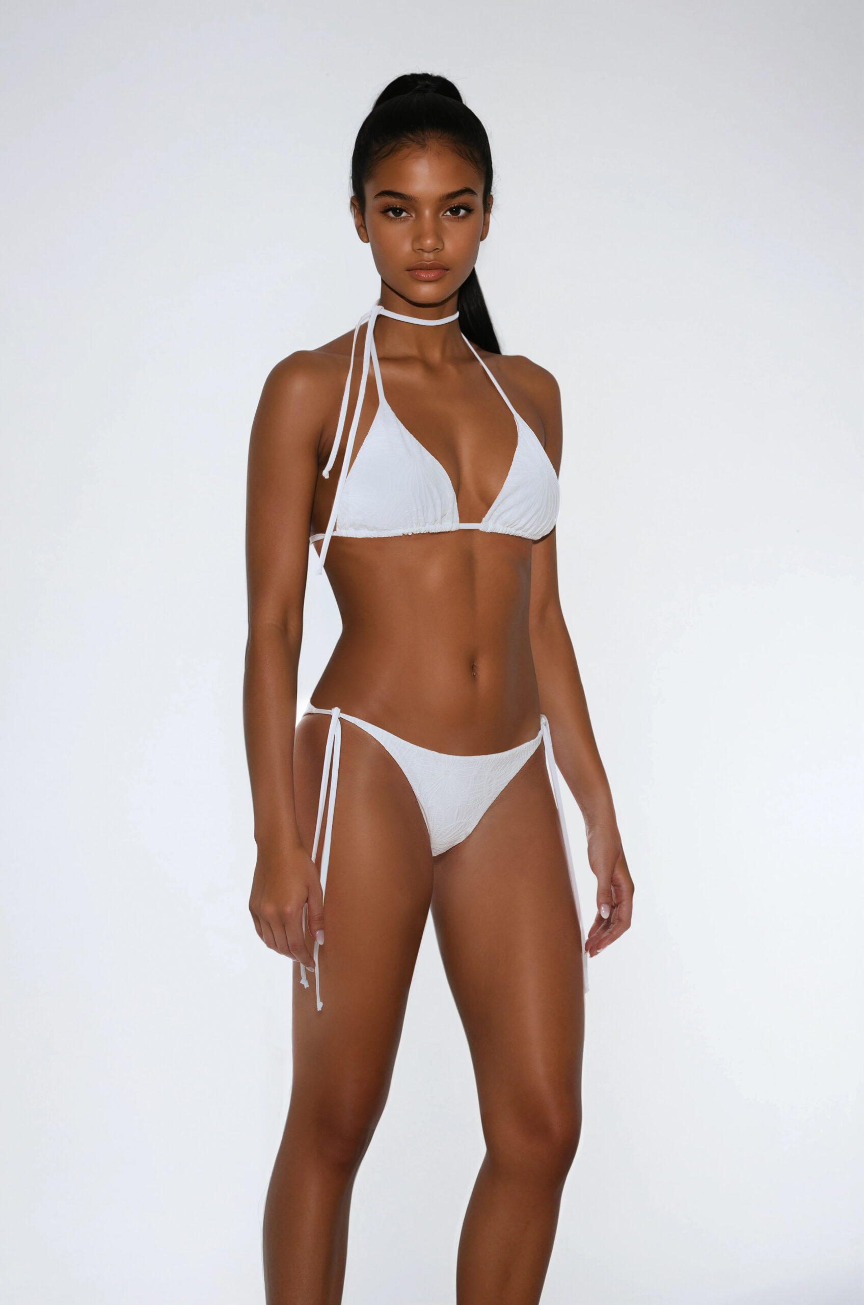 Margot bikini jacquard bianco